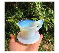 home decoration Natural White Opal Coffee Mugs With Tray Cups Ceramic Mugs And Saucer Classical Western Milk Coffee Tea Cup crystal