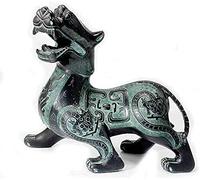 Home Decoration Pi Xiu/Pi Yao Statues Bronze Chinese Traditions Figurine Feng Shui Decor Sculptures Collectible Attract Wealth And Good Luck 427 Ornaments