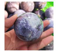 home decoration Quartz Sphere Natural Purple Mica Quartz Ball Muscovite Stone Orb Home Decoration 1pcs Decoration Crystal (Size : 5-6 cm)