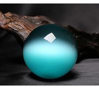 home decoration Rare Natural Quartz Blue Cat Eye Crystal Ball