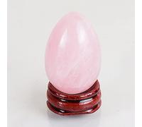 home decoration Rose Quartz Egg Undrilled Massage Egg Set Exercise Natural Stone,45x30 Mm Crystal (Color : 45x30 Mm)