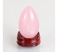 home decoration Rose Quartz Egg Undrilled Massage Egg Set Exercise Natural Stone,45x30 Mm Crystal (Color : 40x25 Mm)