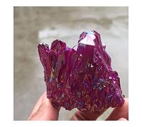 home decoration Rose red electroplated Crystal stone Cluster Flower Crystal Stone for Home deocr Beautiful