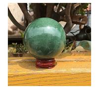home decoration Sculpture Sculpture Crystal Ball 55mm Natural Green Gem Stones Round Ball Crystal Sphere Statues