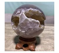 home decoration Sculpture Sculpture Crystal Ball Natural Stone and Crystal Shpere Agate Ball Geode Reiki Gems Mintural Spiritual Aesthetic Room Decor Home Statues