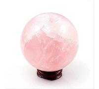 home decoration Sculpture Sculpture TV Cabinet Natural Powder Crystal Ball Rough Stone Polished and Smooth Home Pink Coffee Table