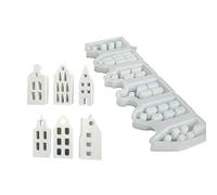 Home Decoration Silicone Mold Miniature House Shaped Ornament Practical Gypsum Jewelry Making Supplies Home Decoration Mold