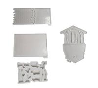 Home Decoration Silicone Mold Nativity House Desktop Ornament Practical Gypsum Jewelry Making Supplies Handmade Soap Mold