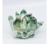home decoration Stone 1pc 400g-1000g Natural Stone Green Phantom Clear Quartz Cluster with Yellow Citrine Point for Crystal (Color : 1pc 510g-620g)