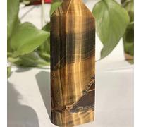 home decoration Stone Beautiful Natural Tiger Eye Stone Column Reiki Ornaments Balance Gemstone Decoration Crystal (Size : 65 70mm)