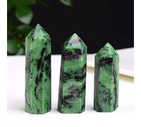 home decoration Stone Natural Stones Point Wand Stone Hexagonal Prisms Obelisk Wand Stone Ore Crafts Home Decor Gift Balance Gemstone Decoration Crystal (Color : Morganite, Size : 70-80mm)