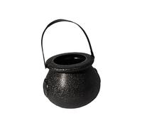 Home Decorations for Living Room Halloween Bar KTV Dress Pendant Tabletop Decoration Scary Black Witch Crock Candy Jar Unusual Ornaments for The Home (Black, 7x7x5cm)