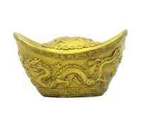 Home Decorations Pure Copper Dragon And Phoenix Chengxiang Gold Ingot Decoration Piggy Bank Phoenix Cornucopia Chinese Traditional Style Antiques Fine Art Gifts