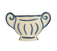 Home Decorative Vase, Greek - style Vase with Cute Roman Column Design Handmade Ceramic Flower Vessel Home Decor Ornament Flower Vase(Small)