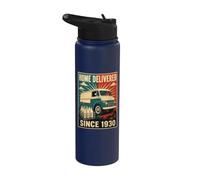 Home Delivered Since 1930 Milkman Truck Stainless Steel Insulated Water Bottle