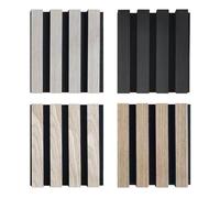 Home Deluxe Acoustic Panels - 4 Patterns - 12 x 15 x 2 cm, Decor: Oak, Material: Felt & MDF I Acoustic Panels Wall Cladding Sound Insulation Wall Panels Wood Effect