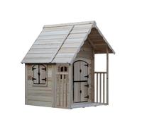 HOME DELUXE Kimi Playhouse - Natural | Wooden Children's House for Garden & Outdoor Fun