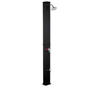 Home Deluxe - Olymp Solar Shower - 40 L Water Tank, Integrated Foot Shower, PVC, Matte Black, Easy Assembly, Garden Shower, Outdoor Shower, Solar Shower, Garden Solar PVC Shower Summer
