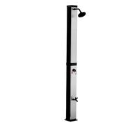 Home Deluxe - Olymp Solar Shower - 40L Water Tank, Integrated Foot Shower, PVC, Brushed Nickel/Black, Easy Assembly, Garden Shower, Outdoor Shower, Solar Shower, Garden Solar PVC Shower Summer
