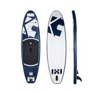 HOME DELUXE Stand Up Paddle Board - Size M, Blue | Inflatable SUP for Lake, Sea & River