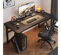 Home desk, gaming desk, K-shaped computer desk, computer desk, gaming table, ergonomic PC gaming workstation, headphone hook, cable management, game computer desk for the