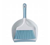 Home Desktop Dustpan Combination Small Garbage Shovel Desk Cleaning Tools Aluminum (Blue, A)