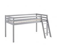 Home Detail Albany Wooden Mid-Sleeper Bunk Bed in Grey | Size: Single Home Detail Grey Single