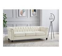 Home Detail Chester 3 Seater Sofa in Cream Home Detail Cream