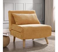 Home Detail Clover Single Sofa Bed, Gold Cord