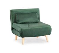 Home Detail Clover Single Sofa Bed in Dark Green Home Detail Dark Green