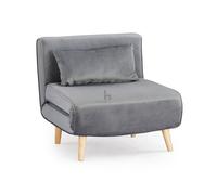 Home Detail Clover Single Sofa Bed in Light Grey Home Detail Light Grey