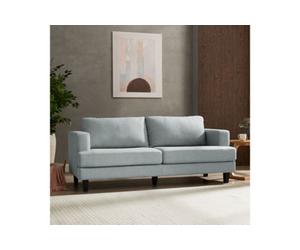 Home Detail Dale 3 Seater Sofa, Pale Blue Linen Fabric