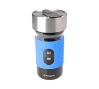 Home Detail Electric Cold Brew Coffee Maker on the Go Portable Cold Brew Maker with Drinking Glass Portable Coffee Maker, Iced Coffee & Tea Maker Flip Cap Lid (Blue)