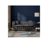 Home Detail Jaguar 2 Seater Sofa Chesterfield Design Velvet Fabric