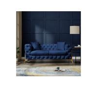 Home Detail Jaguar 2 Seater Sofa Chesterfield Design Velvet Fabric