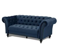 Home Detail Mayfair Velvet 3 Seater Sofa in Navy Home Detail Navy