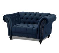 Home Detail Mayfair Velvet Sofa Armchair in Navy Home Detail Navy