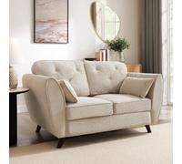 Home Detail Mona 2 Seater Sofa, Beige Linen