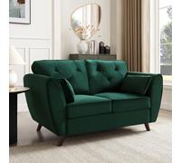 Home Detail Mona 2 Seater Sofa, Green Velvet