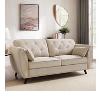 Home Detail Mona 3 Seater Sofa, Beige Linen