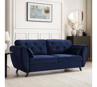 Home Detail Mona 3 Seater Sofa in Blue Home Detail Blue
