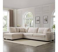 Home Detail Tate Corner Sofa, Left Hand Facing in Beige Home Detail Beige