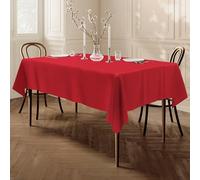 Home Direct Extra Large Rectangular Fabric Tablecloth Table Cover 150x250cm 59"x98" Red