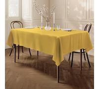 Home Direct Extra Large Rectangular Fabric Tablecloth Table Cover 150x300cm 59"x118" Yellow