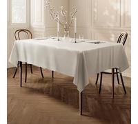 Home Direct Quality Rectangular Fabric Tablecloth 140x180cm 55"x70" Cream