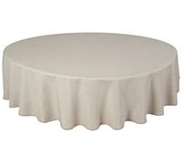 Home Direct Quality Round Fabric Tablecloth Table Cover 140cm 55" Ivory