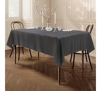 Home Direct Rectangular Rectangle Fabric Tablecloth Table Cloth Table Cover 100cm x 140cm 39"x55" Dark Grey