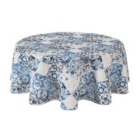 Home Direct Stain Resistant Spill Proof Water Repellent Round Fabric Tablecloth Table Cover Table Cloth 140cm 55"