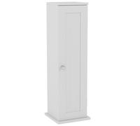 Home Discount Bath Vida Freestanding Bathroom Toilet Roll Holder & Storage Cupboard in White Home Discount White