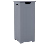 Home Discount Bath Vida Laundry Hamper - Freestanding Compact Bathroom Storage Unit in Grey Home Discount Grey